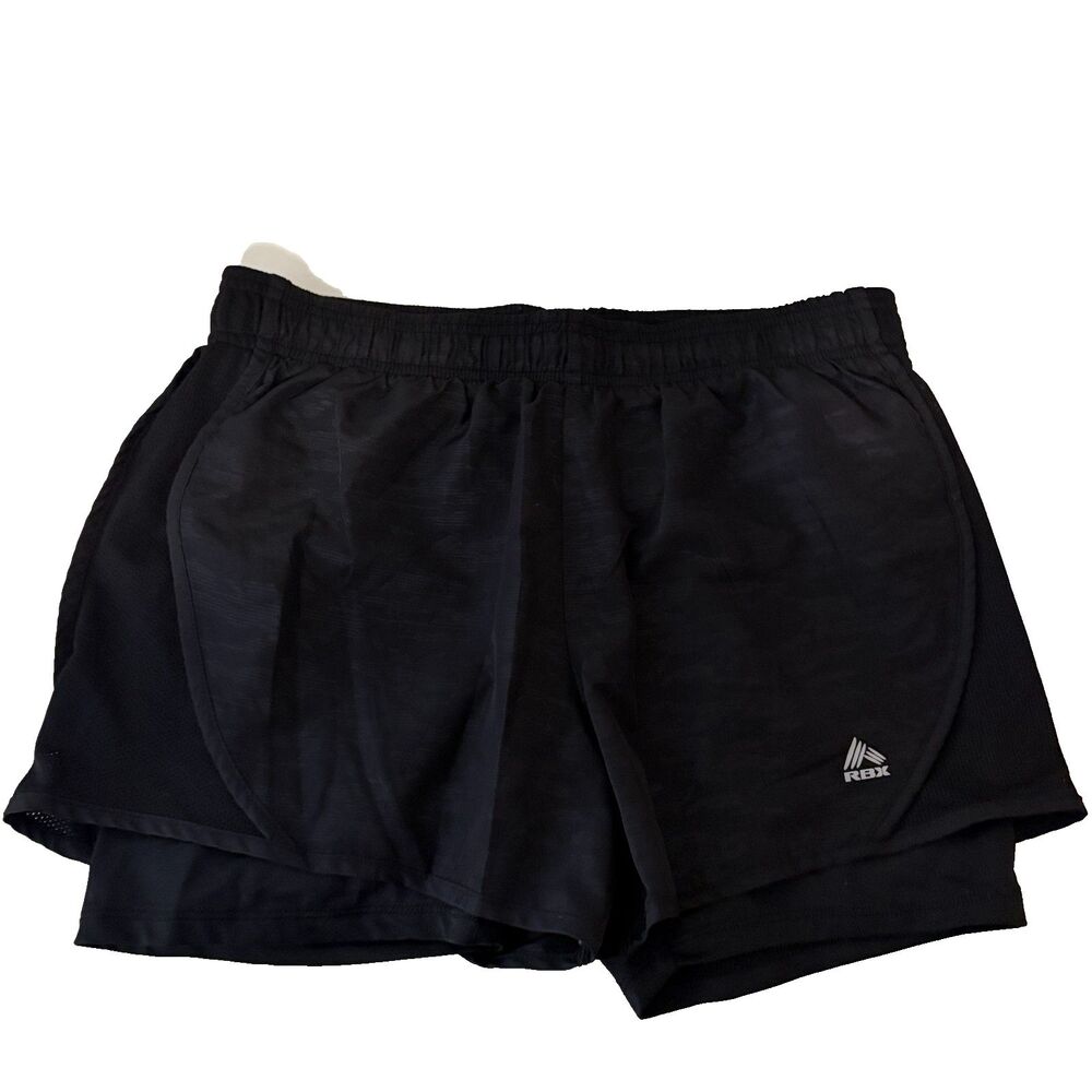 RBX Shorts Women's Medium Black Lined Active Pull On Athletic Running